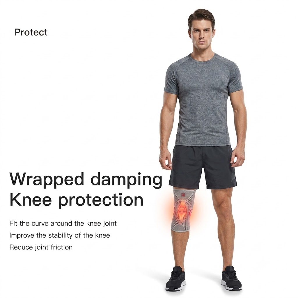 Volleyball Knee Pad - 1PC 무릎 보호대 압박 무릎 패드