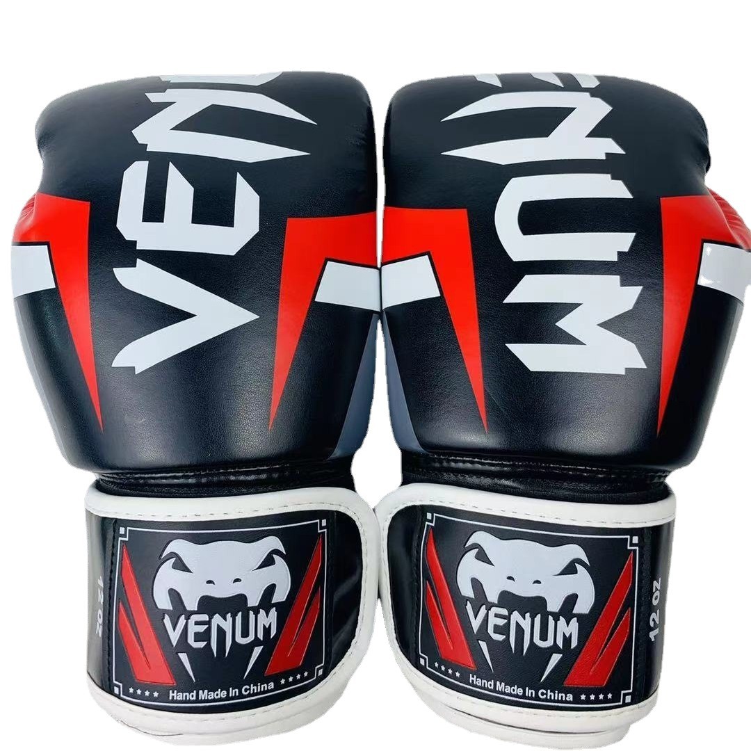 Boxing Glove Set - 킥복싱 장갑 PU 가죽 무에타이 장갑