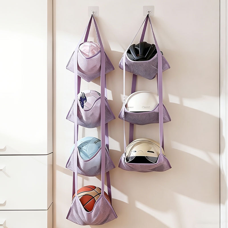 Sports Equipment Volleyball - 3/4단 걸이식 볼 보관 가방(후크 포함),