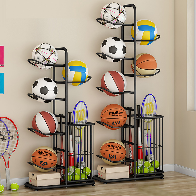 Sports Equipment Holder - 스포츠 공 보관 랙 농구 배드민턴