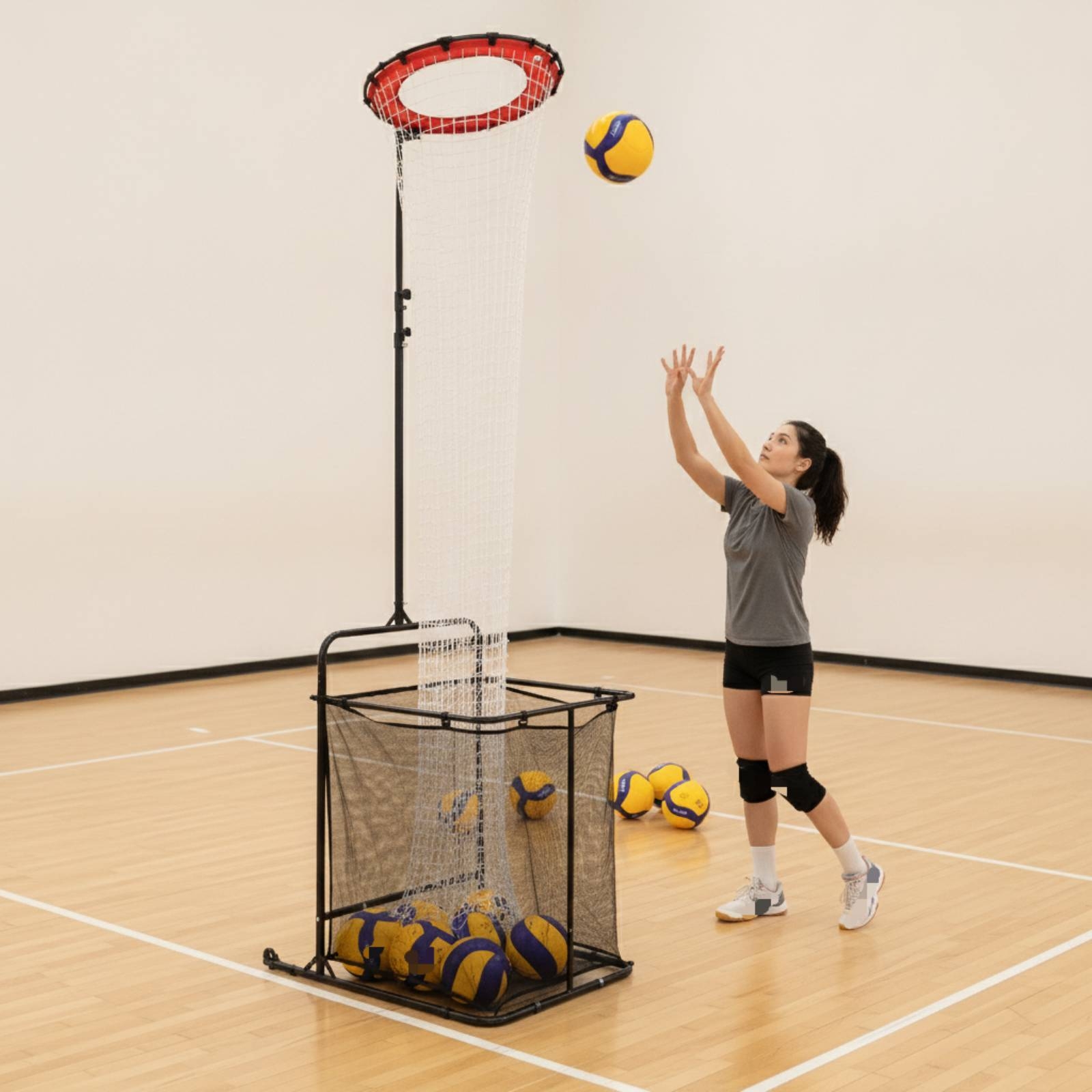 Sports Equipment Volleyball - 볼 수집 가방이 있는 배구 연습