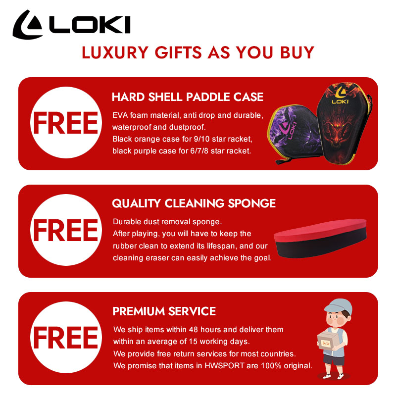LOKI DRAGON 10 스타 탁구 라켓 전문 5 우 - Badminton Racket Carbon 리뷰 및 가격