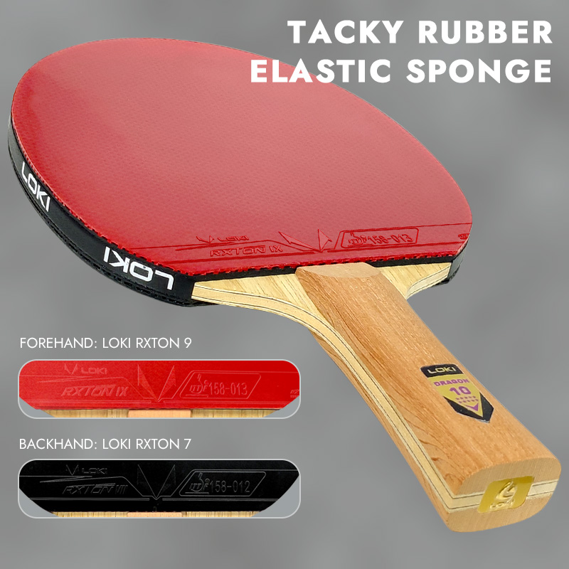 LOKI DRAGON 10 스타 탁구 라켓 전문 5 우 - Badminton Racket Carbon 리뷰 및 가격