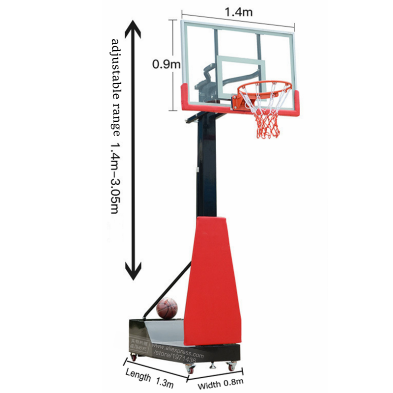 높이 조절 가능한 휴대용 이동식 농구대 프레임 농구 골 - Sports Equipment In School 리뷰 및 가격