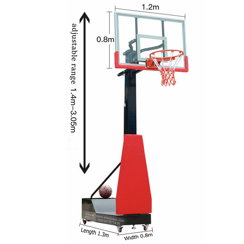 높이 조절 가능한 휴대용 이동식 농구대 프레임 농구 골 - Sports Equipment In School 리뷰 및 가격