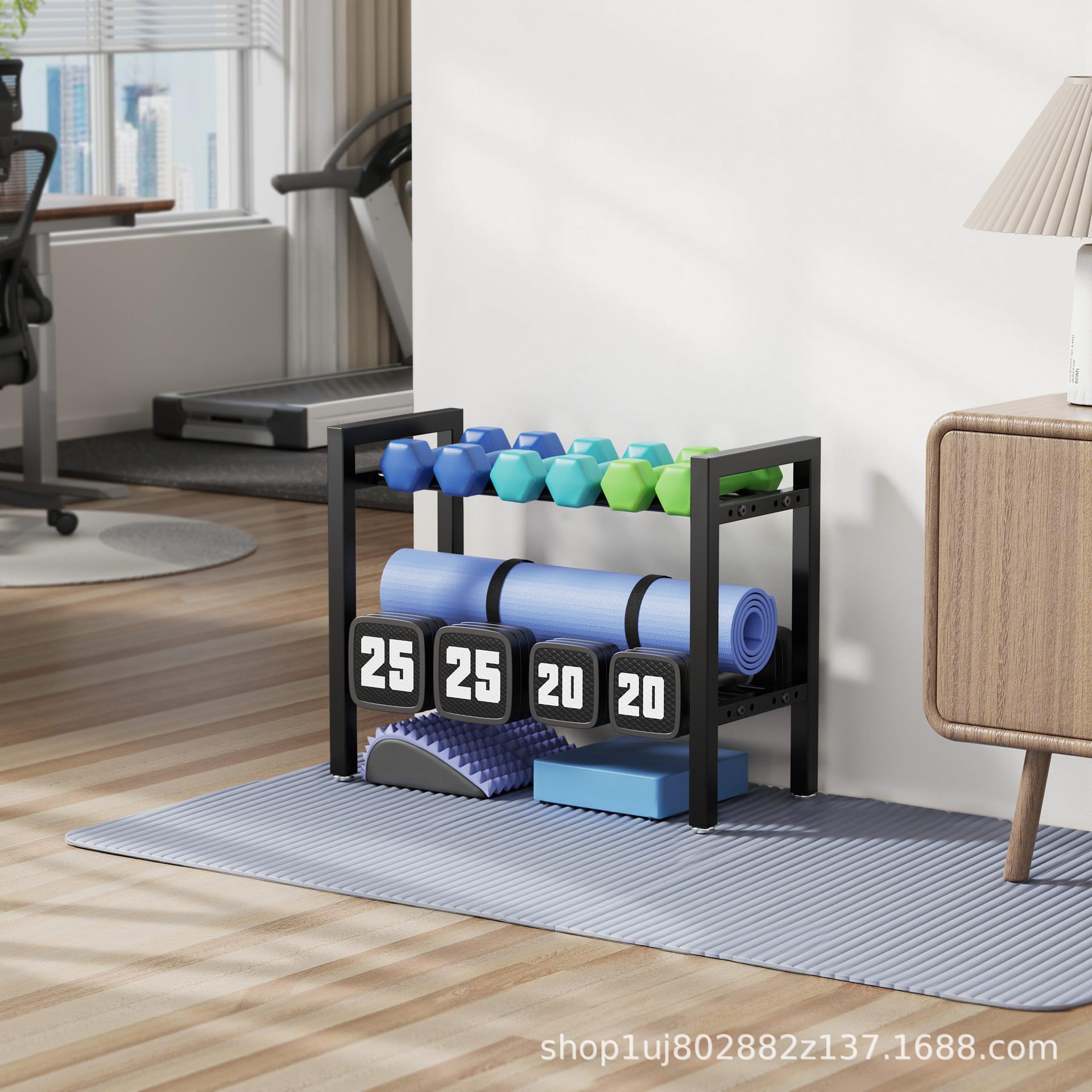 조절 가능한 금속 덤벨 랙, 홈짐용 덤벨 및 케틀벨 보 - Sports Equipment Holder 리뷰 및 가격