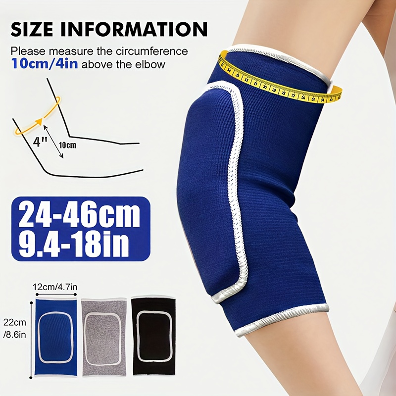 1 쌍의 탄성 팔꿈치 패드 두꺼운 스폰지 팔꿈치 무릎  - Volleyball Knee Pad 리뷰 및 가격