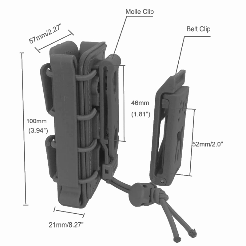 9mmTacticalMolleBeltClipStorag - Sports Equipment Holder 리뷰 및 가격