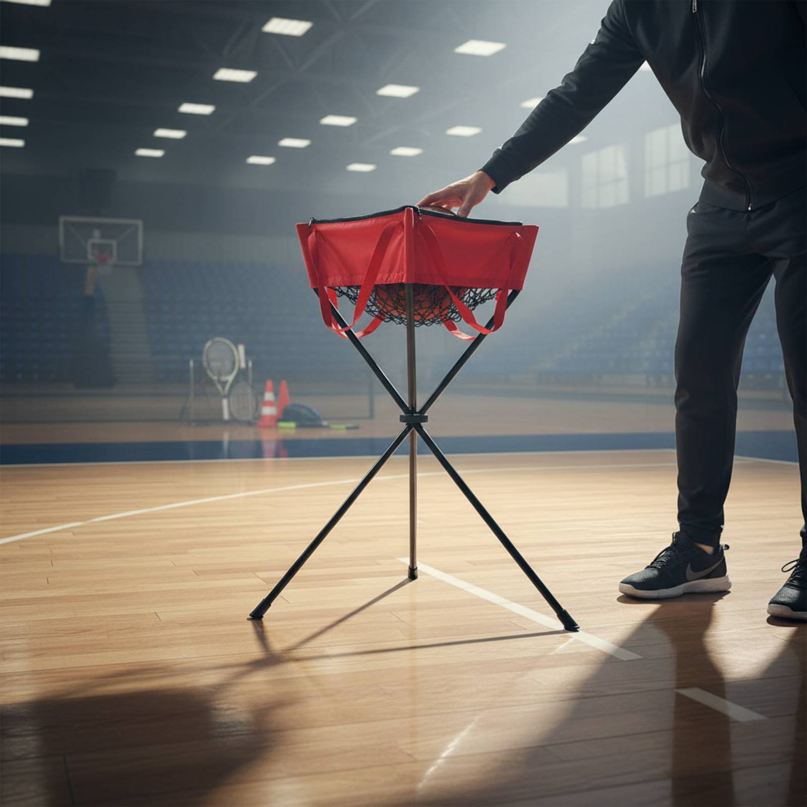 지퍼가 달린 볼 홀더 지퍼 잠금 삼각대 볼 홀더 스포츠 - Sports Equipment Training 리뷰 및 가격