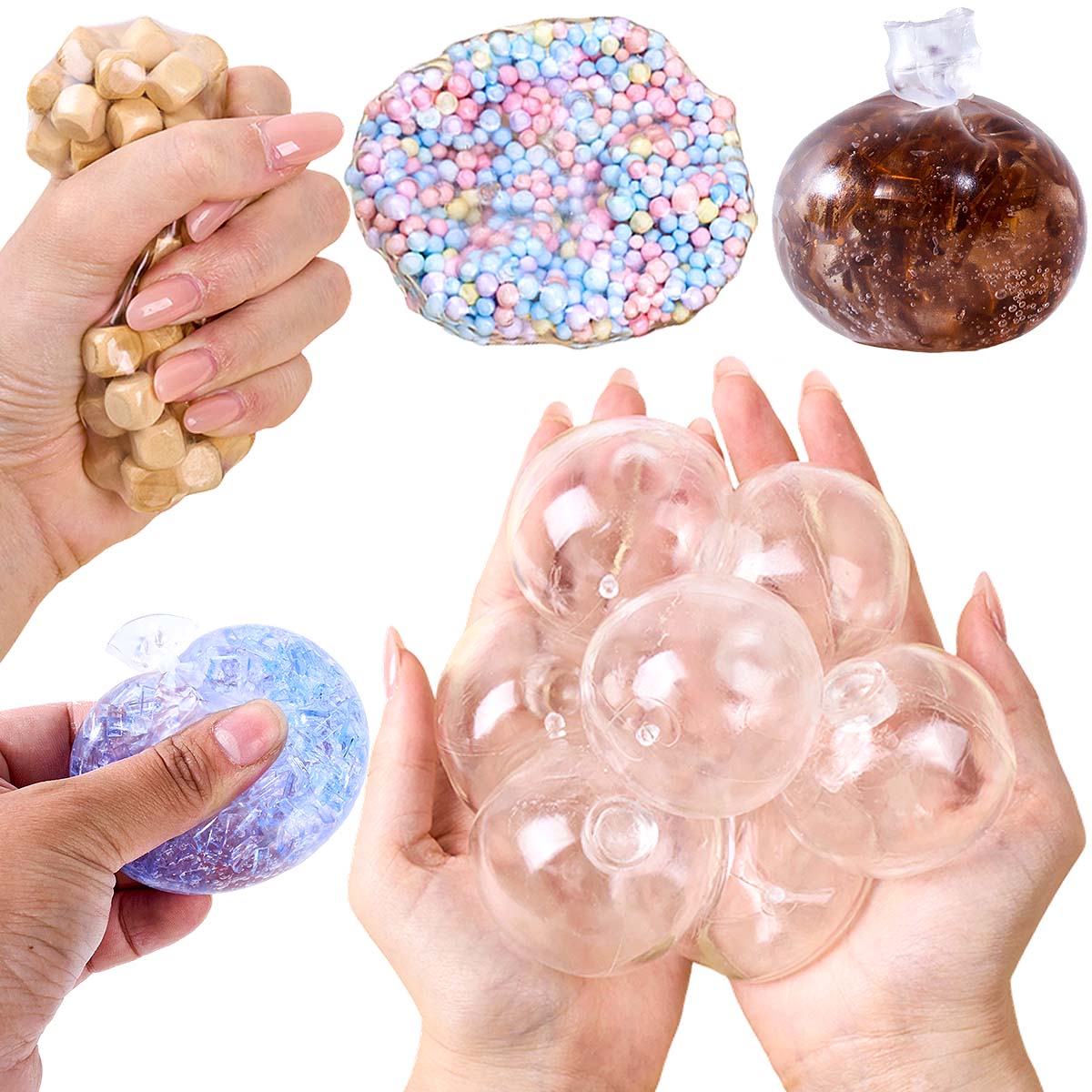 6개 투명 소프트 TPR 빈 볼 스킨 DIY 수제 버블 - Bocce Ball Set 리뷰 및 가격